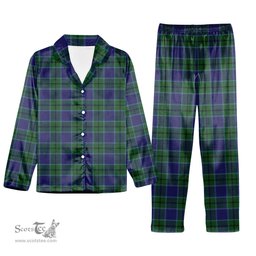 ScotsTee Shop Scottish Scott Green Sir Walter Tartan Pajama Satin Velvet Flannel Pajama Set