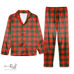 ScotsTee Shop Scottish Turnbull SC Tartan Pajama Satin Velvet Flannel Pajama Set