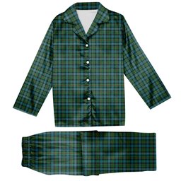 ScotsTee Shop Scottish Robertson Hunting Ancient Clan Tartan Pajama Satin Velvet Flannel Pajama Set