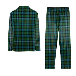 ScotsTee Shop Scottish Robertson Hunting Ancient Clan Tartan Pajama Satin Velvet Flannel Pajama Set
