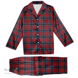 ScotsTee Shop Scottish Thompson 2 Tartan Pajama Satin Velvet Flannel Pajama Set