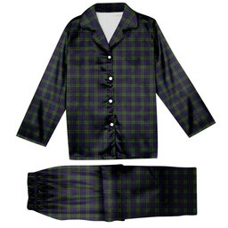 ScotsTee Shop Scottish Newman Tartan Pajama Satin Velvet Flannel Pajama Set