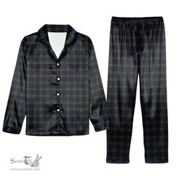 ScotsTee Shop Scottish Newman Tartan Pajama Satin Velvet Flannel Pajama Set