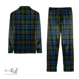 ScotsTee Shop Scottish Newlands of Lauriston Tartan Pajama Satin Velvet Flannel Pajama Set