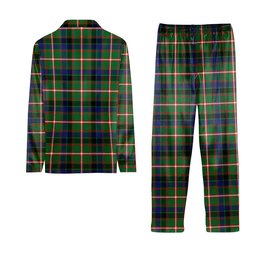 ScotsTee Shop Scottish Reid Green SC Tartan Pajama Satin Velvet Flannel Pajama Set