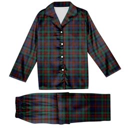 ScotsTee Shop Scottish Tennant Modern Tartan Pajama Satin Velvet Flannel Pajama Set