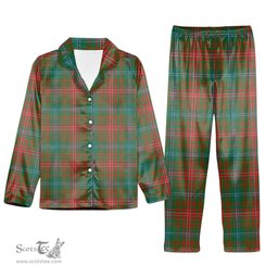 ScotsTee Shop Scottish Wilson Ancient Clan Tartan Pajama Satin Velvet Flannel Pajama Set