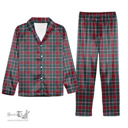 ScotsTee Shop Scottish Spens Modern Clan Tartan Pajama Satin Velvet Flannel Pajama Set