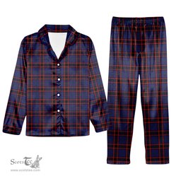 ScotsTee Shop Scottish Wedderburn Tartan Pajama Satin Velvet Flannel Pajama Set