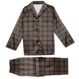 ScotsTee Shop Scottish Thomson special grey Tartan Pajama Satin Velvet Flannel Pajama Set