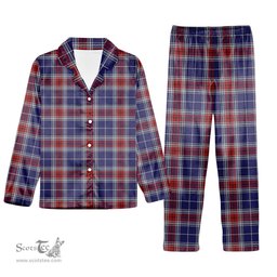 ScotsTee Shop Scottish Yudo Tartan Pajama Satin Velvet Flannel Pajama Set