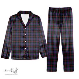 ScotsTee Shop Scottish Nairn Tartan Pajama Satin Velvet Flannel Pajama Set