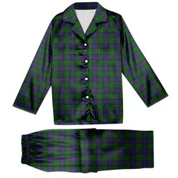 ScotsTee Shop Scottish Storrie Tartan Pajama Satin Velvet Flannel Pajama Set