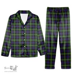 ScotsTee Shop Scottish Watson Tartan Pajama Satin Velvet Flannel Pajama Set