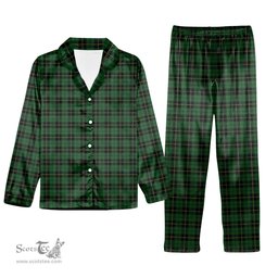 ScotsTee Shop Scottish Wallace Hunting Tartan Pajama Satin Velvet Flannel Pajama Set
