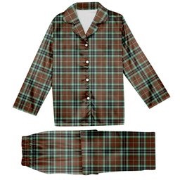 ScotsTee Shop Scottish Thompson Hunting Modern Tartan Pajama Satin Velvet Flannel Pajama Set