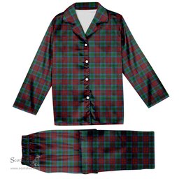 ScotsTee Shop Scottish Christie, Keith & Family Tartan Pajama Satin Velvet Flannel Pajama Set