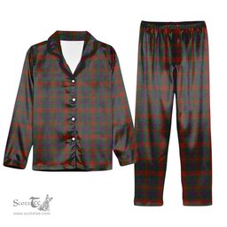 ScotsTee Shop Scottish Ross Wilsons_ Tartan Pajama Satin Velvet Flannel Pajama Set