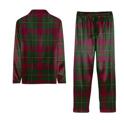 ScotsTee Shop Scottish MacGregor of Cardney Tartan Pajama Satin Velvet Flannel Pajama Set