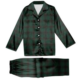 ScotsTee Shop Scottish MacGillivray Hunting Modern Tartan Pajama Satin Velvet Flannel Pajama Set
