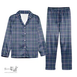 ScotsTee Shop Scottish MacHinery Dress Tartan Pajama Satin Velvet Flannel Pajama Set