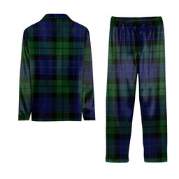 ScotsTee Shop Scottish MacKay 1819 Tartan Pajama Satin Velvet Flannel Pajama Set