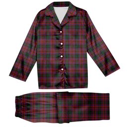 ScotsTee Shop Scottish MacInroy Tartan Pajama Satin Velvet Flannel Pajama Set