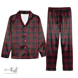 ScotsTee Shop Scottish MacInroy Tartan Pajama Satin Velvet Flannel Pajama Set
