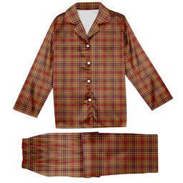 ScotsTee Shop Scottish MacGlashan Tartan Pajama Satin Velvet Flannel Pajama Set