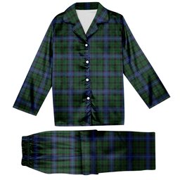 ScotsTee Shop Scottish MacIntyre Tartan Pajama Satin Velvet Flannel Pajama Set