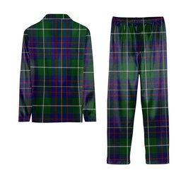 ScotsTee Shop Scottish MacIntyre Inglis Tartan Pajama Satin Velvet Flannel Pajama Set