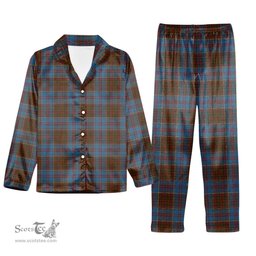 ScotsTee Shop Scottish MacGregor Hastie Tartan Pajama Satin Velvet Flannel Pajama Set