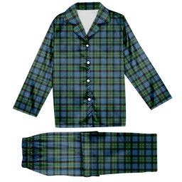 ScotsTee Shop Scottish MacKay Ancient Tartan Pajama Satin Velvet Flannel Pajama Set