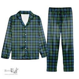 ScotsTee Shop Scottish MacKay Ancient Tartan Pajama Satin Velvet Flannel Pajama Set