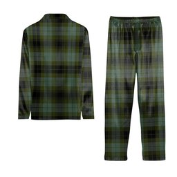 ScotsTee Shop Scottish MacIver Family Tartan Pajama Satin Velvet Flannel Pajama Set