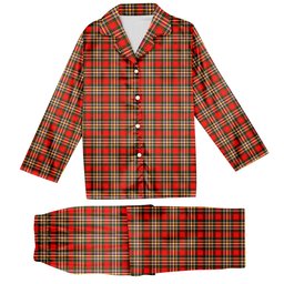 ScotsTee Shop Scottish MacGill Modern Tartan Pajama Satin Velvet Flannel Pajama Set