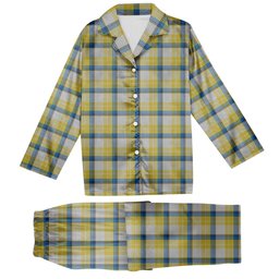 ScotsTee Shop Scottish MacGrath Tartan Pajama Satin Velvet Flannel Pajama Set