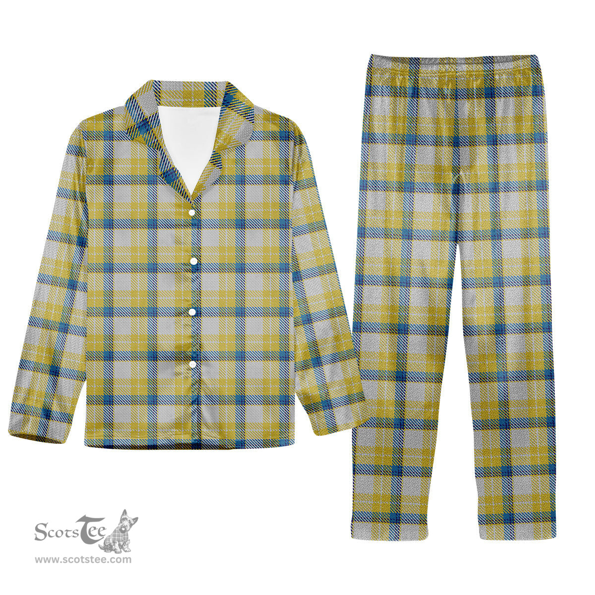 ScotsTee Shop Scottish MacGrath Tartan Pajama Satin Velvet Flannel Pajama Set