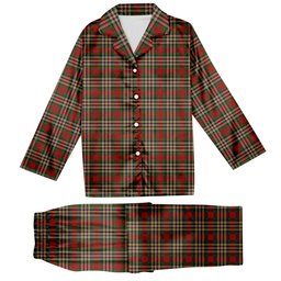 ScotsTee Shop Scottish MacGill Tartan Pajama Satin Velvet Flannel Pajama Set