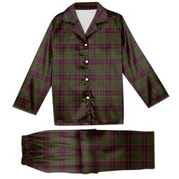 ScotsTee Shop Scottish MacIntyre and Glenorchy Tartan Pajama Satin Velvet Flannel Pajama Set