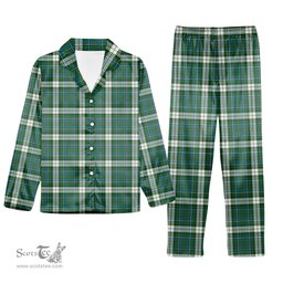 ScotsTee Shop Scottish MacInnes Dress Ancient Tartan Pajama Satin Velvet Flannel Pajama Set