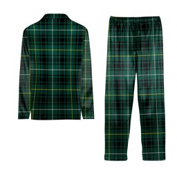 ScotsTee Shop Scottish MacIver Hunting Modern Tartan Pajama Satin Velvet Flannel Pajama Set