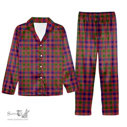 ScotsTee Shop Scottish MacIntyre Modern Tartan Pajama Satin Velvet Flannel Pajama Set
