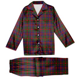 ScotsTee Shop Scottish MacGowan Tartan Pajama Satin Velvet Flannel Pajama Set