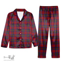 ScotsTee Shop Scottish MacGillivray Tartan Pajama Satin Velvet Flannel Pajama Set
