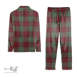 ScotsTee Shop Scottish MacGregor Hunting Ancient Tartan Pajama Satin Velvet Flannel Pajama Set