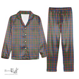 ScotsTee Shop Scottish MacIntyre Ancient Tartan Pajama Satin Velvet Flannel Pajama Set
