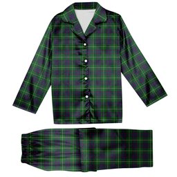 ScotsTee Shop Scottish MacIntyre Hunting Tartan Pajama Satin Velvet Flannel Pajama Set
