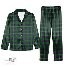 ScotsTee Shop Scottish MacIntyre Hunting Tartan Pajama Satin Velvet Flannel Pajama Set
