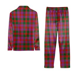 ScotsTee Shop Scottish MacGowan Portrait Ancient Tartan Pajama Satin Velvet Flannel Pajama Set
